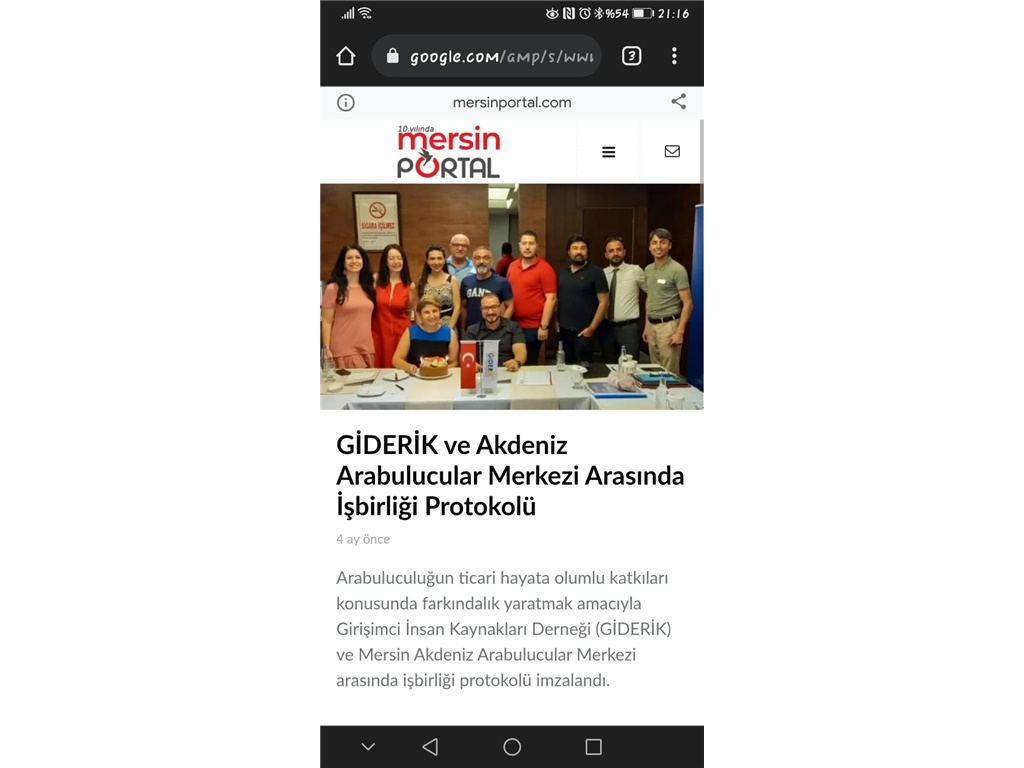 ARABULUCULAR DERNEĞİ İLE PROTOKOL İMZALADIK- Mersin Portal