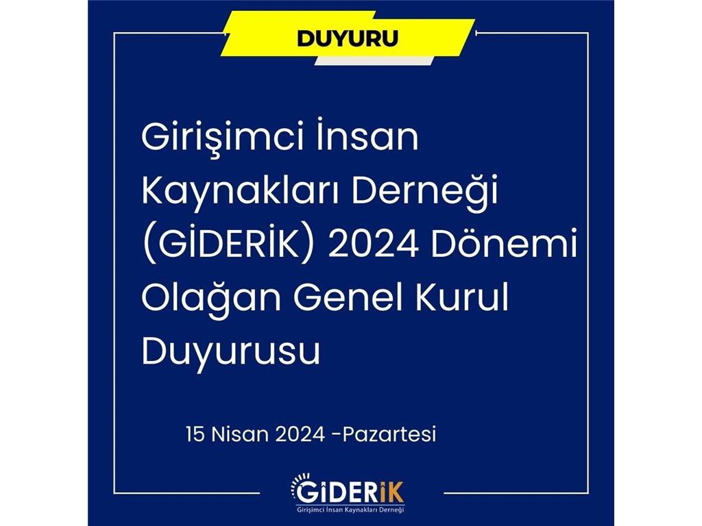 2024 DÖNEMİ GENEL KURUL DUYURUSU