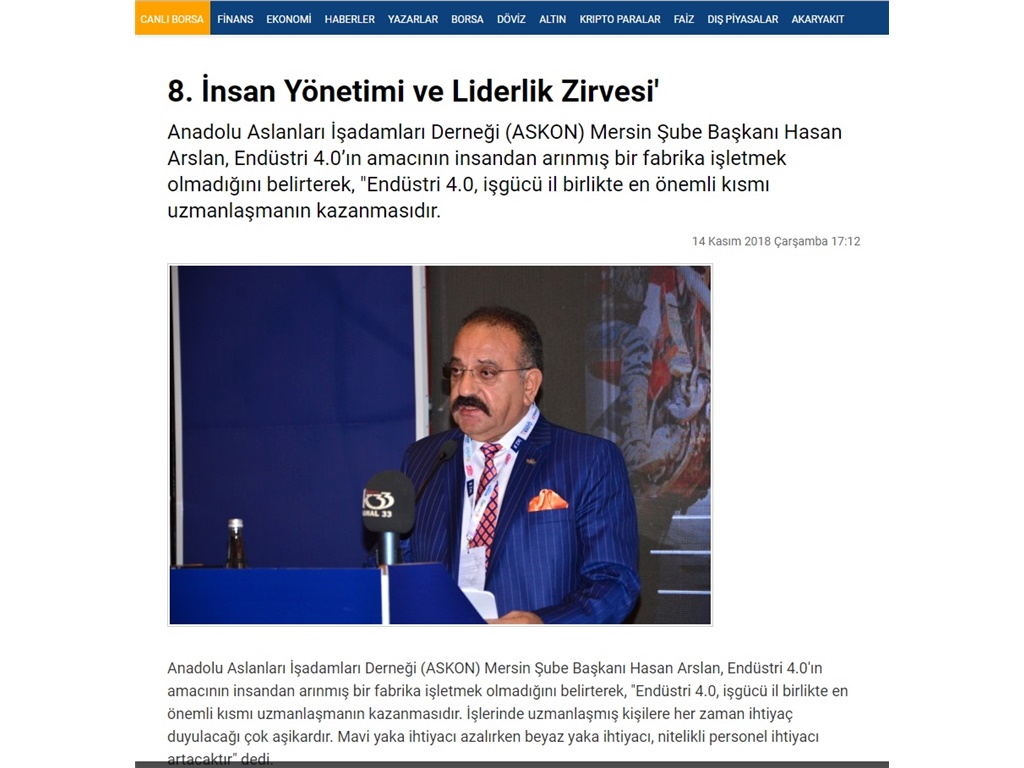 8.İNSAN YÖNETİMİ ve LİDERLİK ZİRVESİ