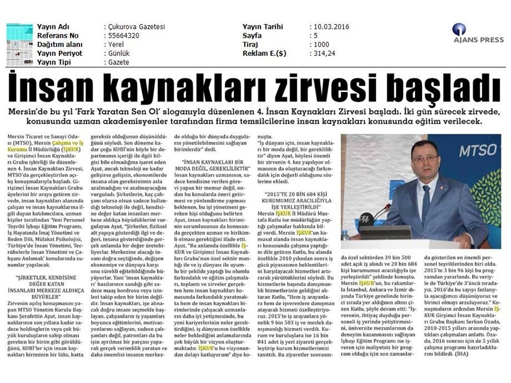 İNSAN KAYNAKLARI ZİRVESİ