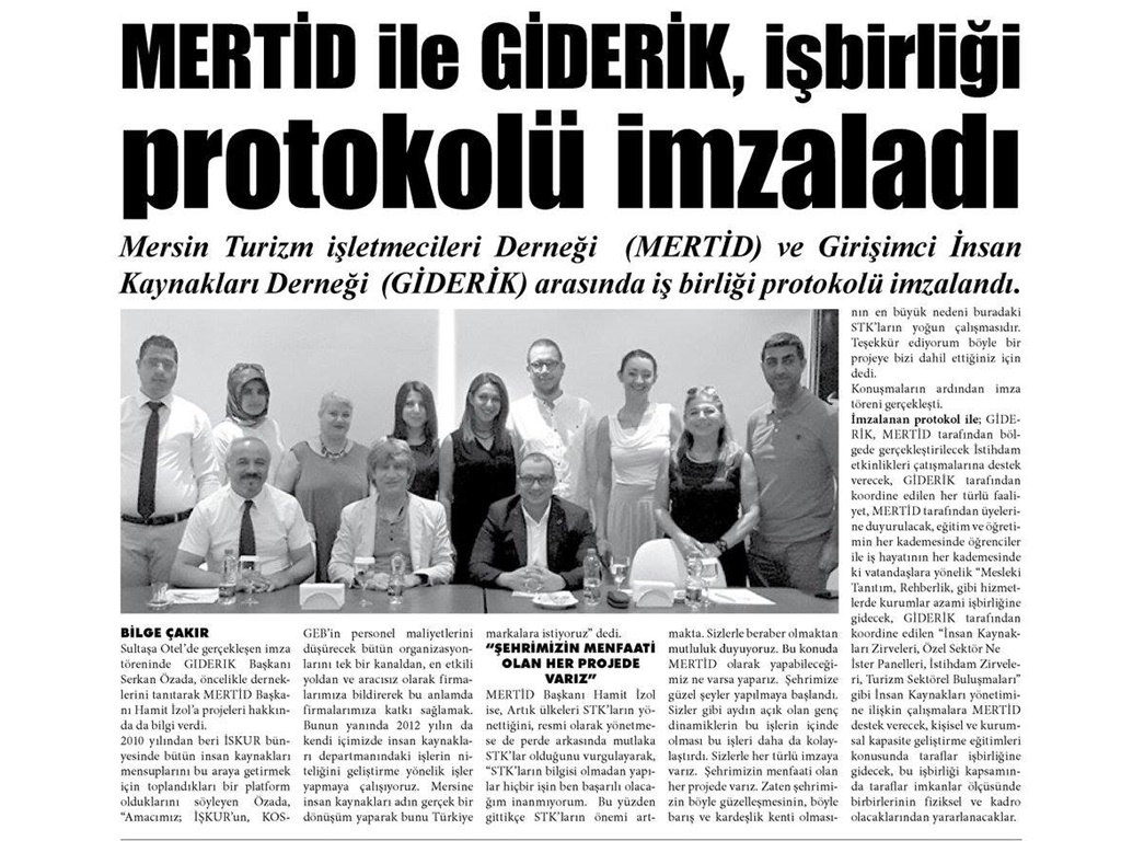 MERTİD İLE İŞBİRLİĞİ PROTOKOLÜ