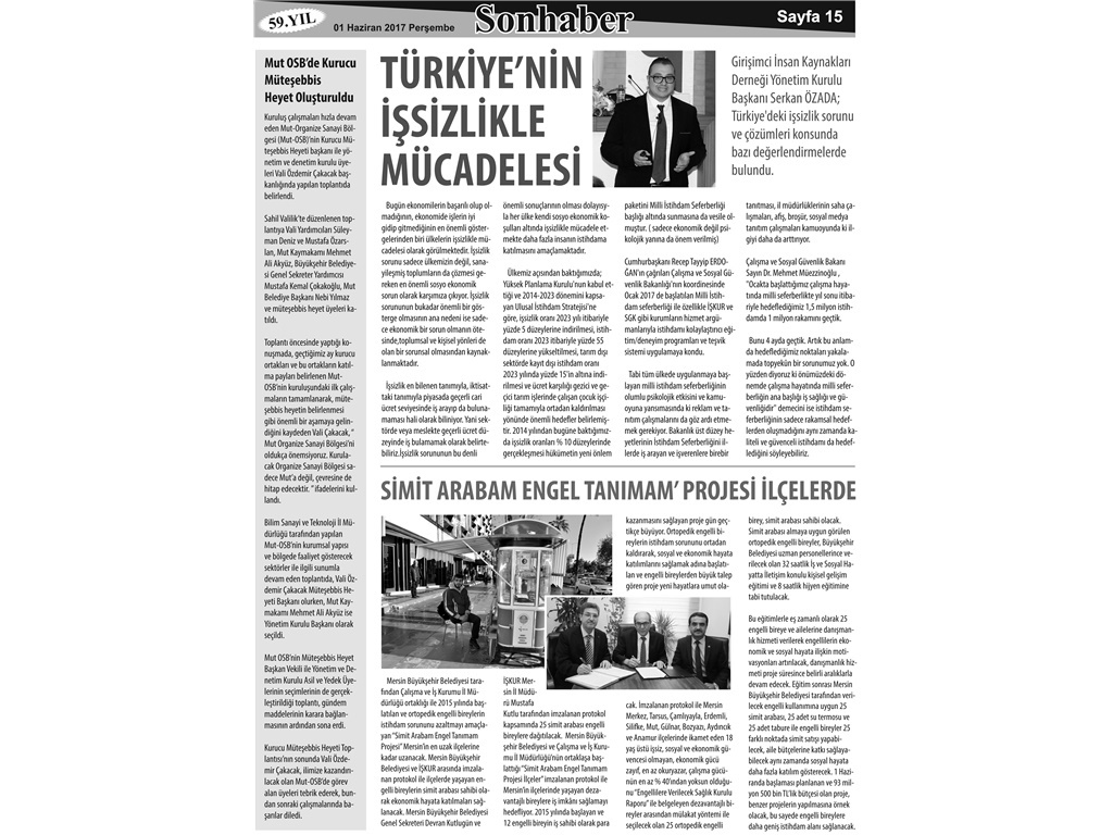 TÜRKİYE'NİN İŞSİZLİKLE MÜCADELESİ