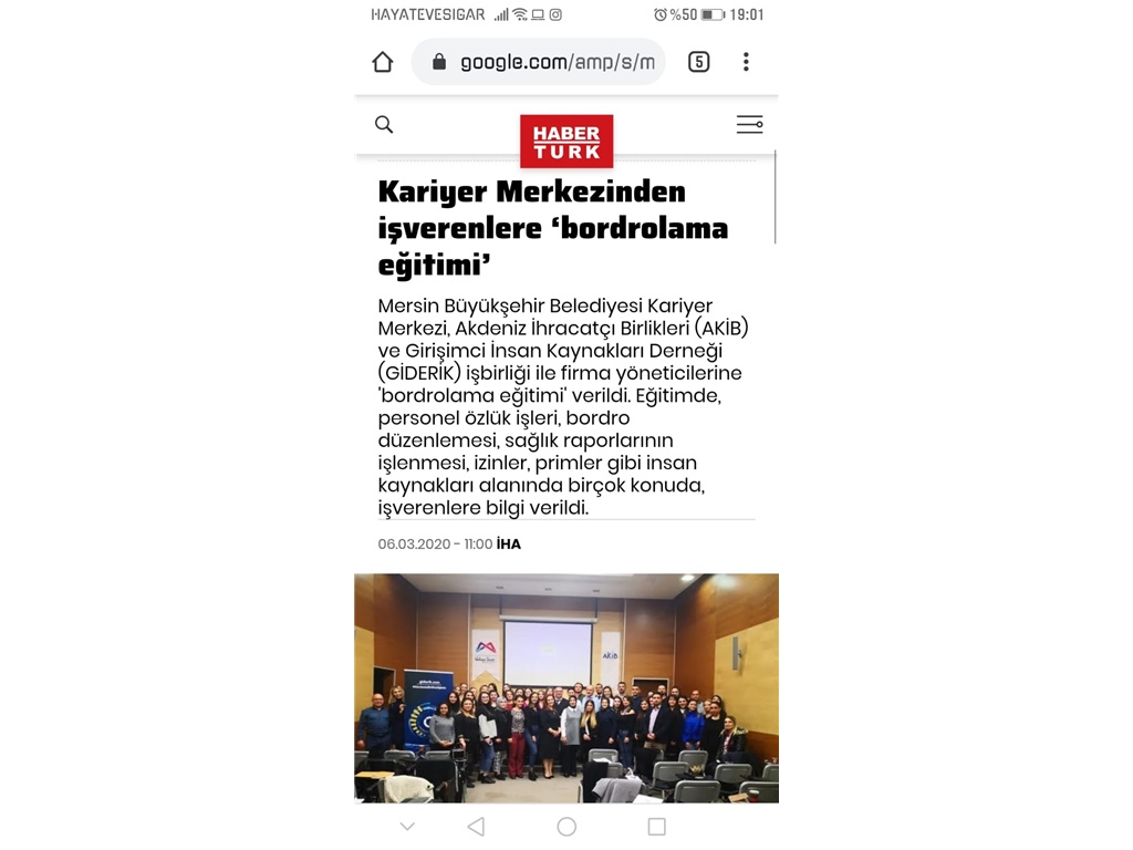 BORDROLAMA EĞİTİMİ (Haberturk)