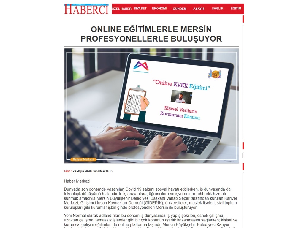 ONLINE EĞİTİMLERLE PROFESYONELLER BULUŞUYOR 