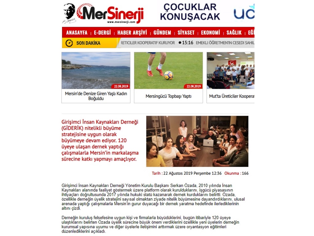 GİDERİK ORYANTASYON EĞİTİMİ (Mersinerji Gazetesi)