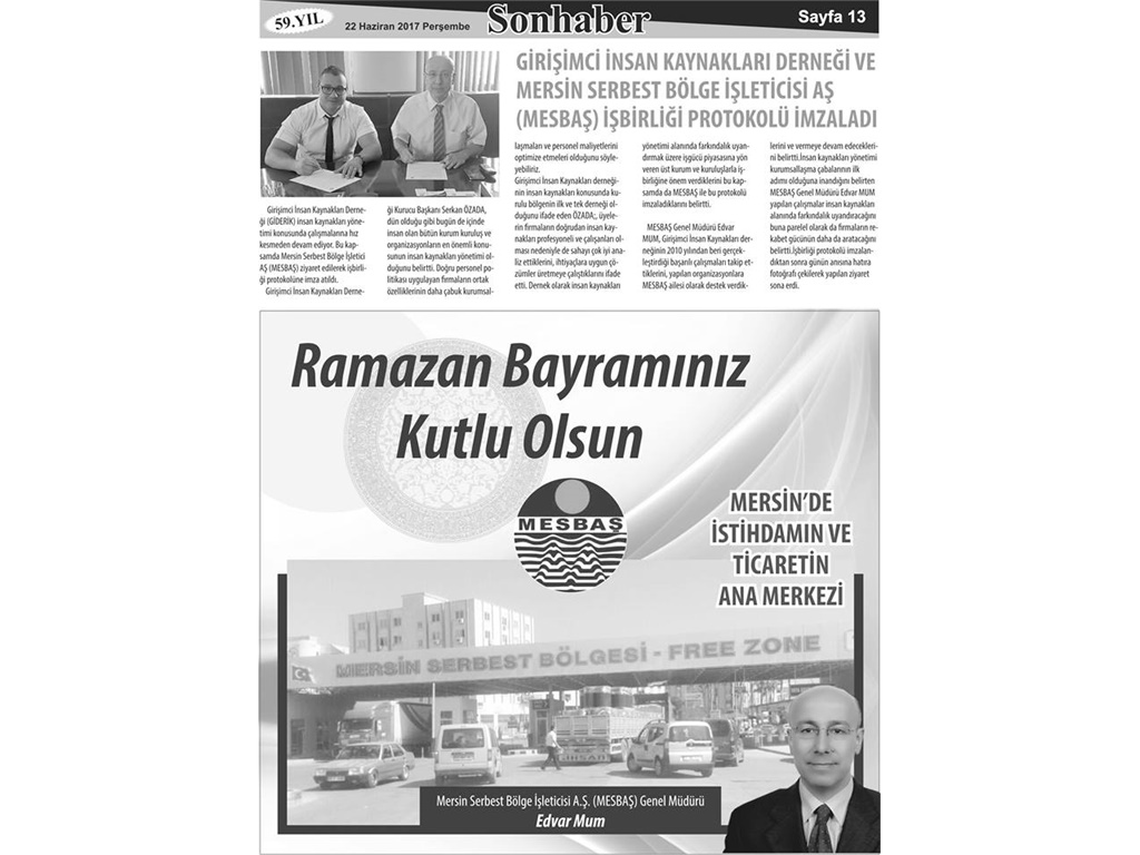 MESBAŞ İLE YAPILAN PROTOKOLÜMÜZ MEDYADA