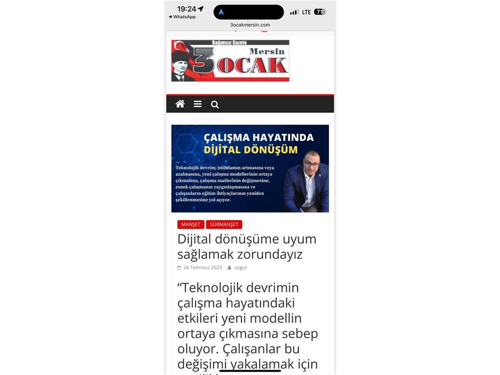 DİJİTAL DÖNÜŞÜME UYUM SAĞLAMAK