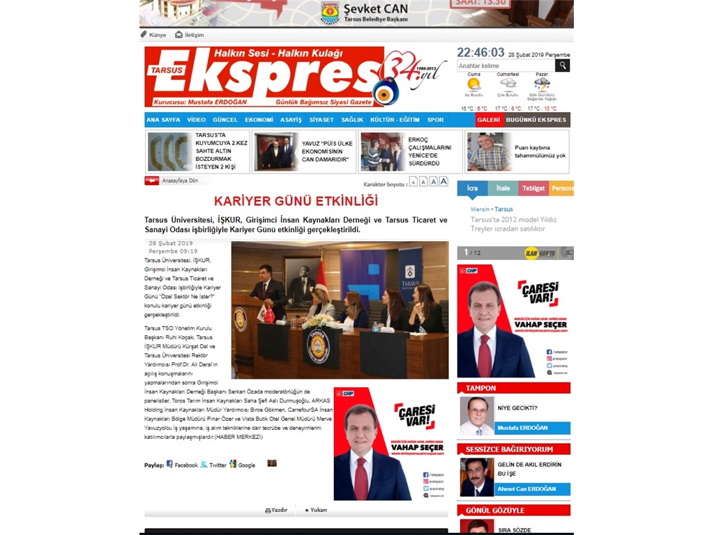 TARSUS KARİYER GÜNÜ (Tarsus Ekspress)