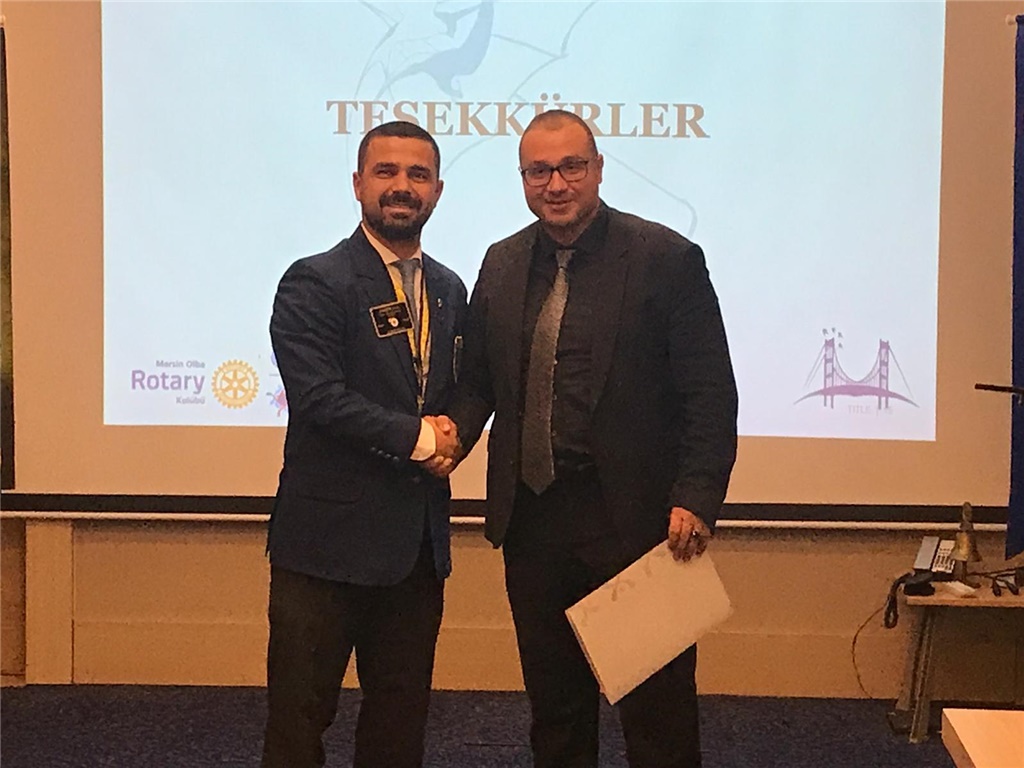 MERSİN OLBA ROTARY KULÜBÜNE SUNUM YAPILDI