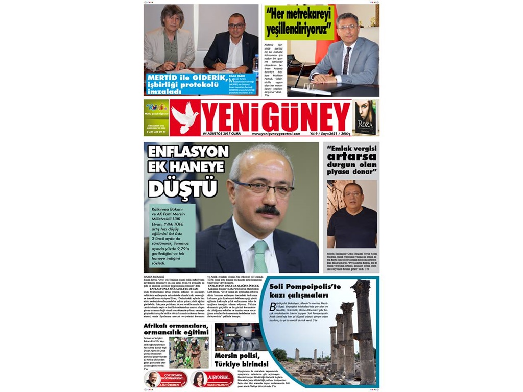 MERTİD PROTOKOLÜMÜZ YENİ GÜNEY GAZETESİNDE