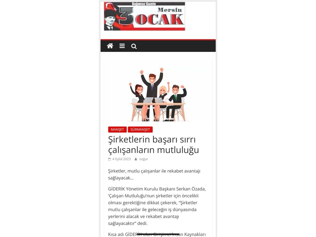 ÇALIŞAN MUTLULUĞU-MERSİN OCAK HABER