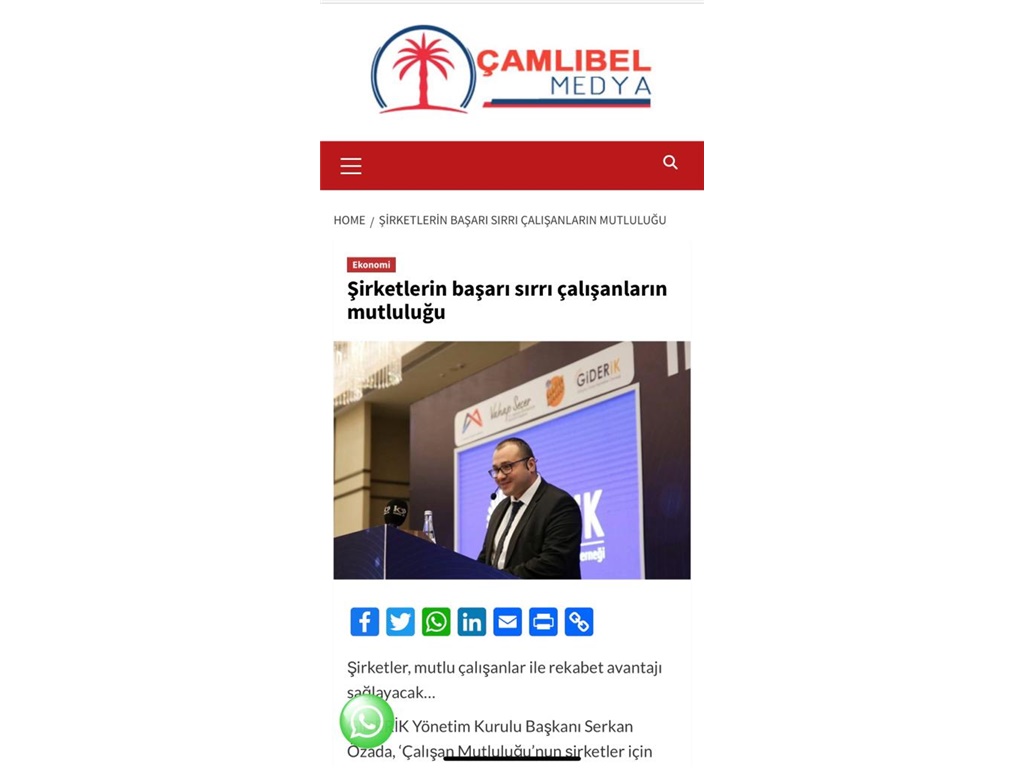 ÇALIŞAN MUTLULUĞU-ÇAMLIBEL HABER