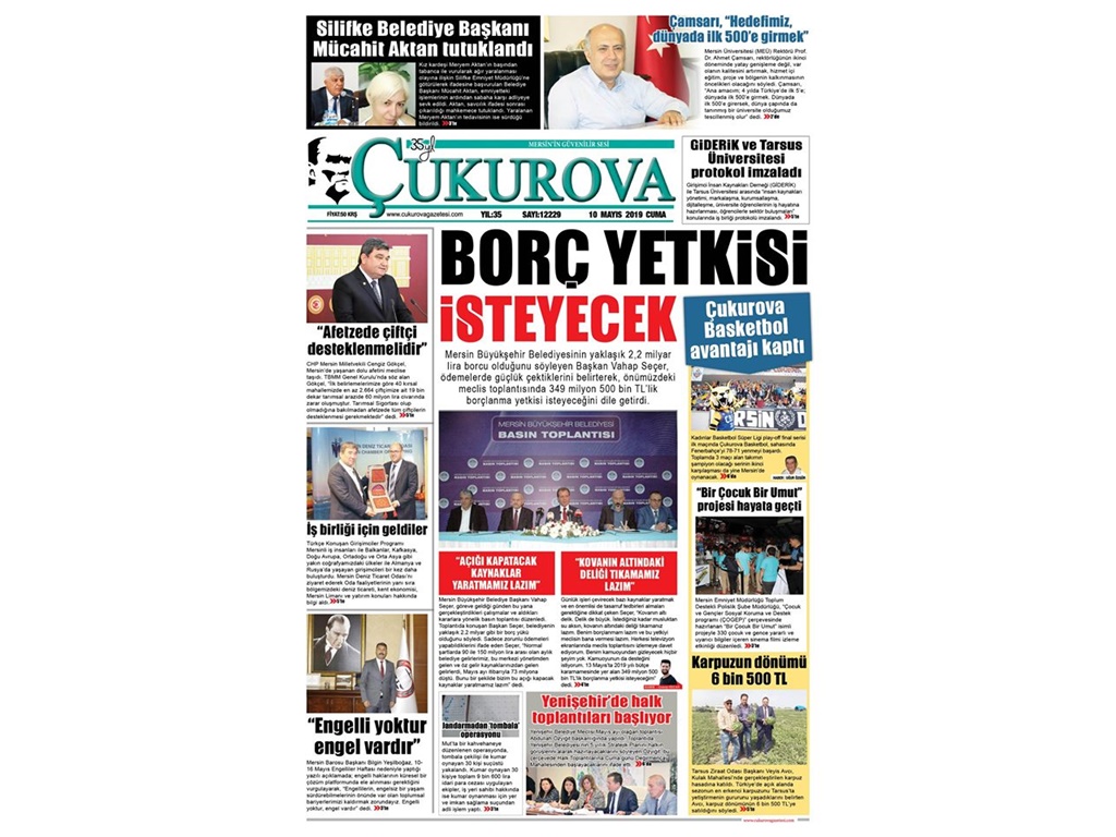 TARSUS ÜNİVERSİTE İLE İŞBİRLİĞİ PROTOKOLÜ İMZALANDI (Çukurova Gazetesi)