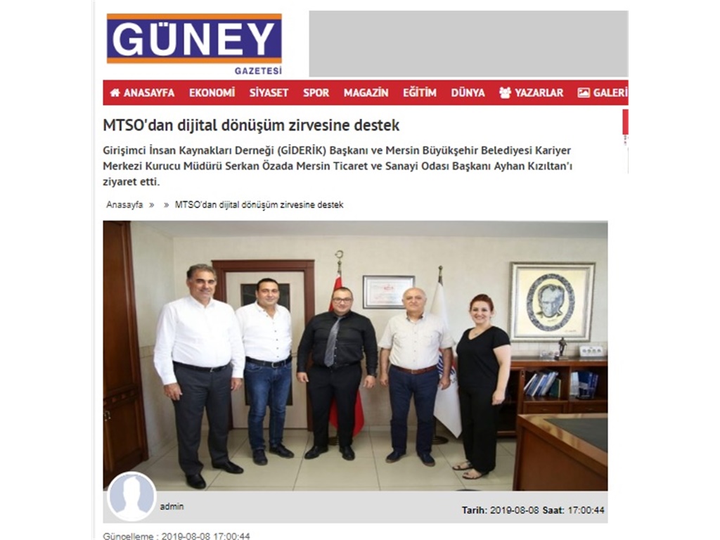 MTSO'DAN ZİRVEYE DESTEK (Güney Gazetesi)